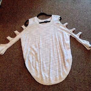 Grey/beige light sweater Express